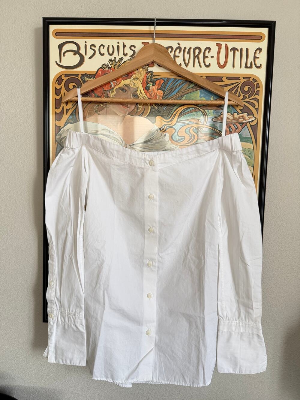 Rag & Bone Off The Shoulder White Top - XS